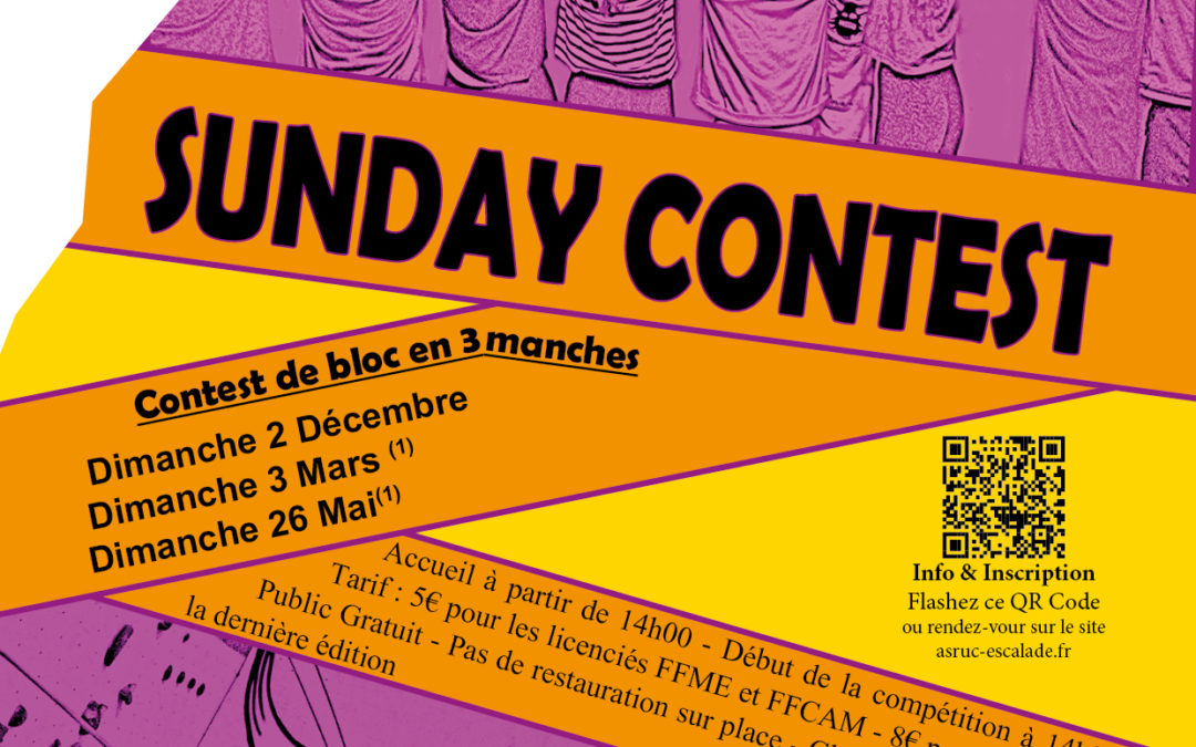 Sunday Contest – Contest de bloc en 3 manches – Promo 2018-2019